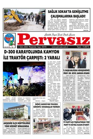 PERVASIZ GAZETESİ 01.10.2026