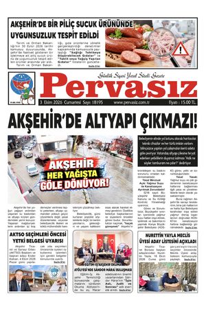 PERVASIZ GAZETESİ 03.10.2026