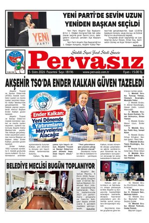 PERVASIZ GAZETESİ 05.10.2026