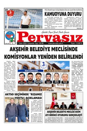 PERVASIZ GAZETESİ 07.10.2026