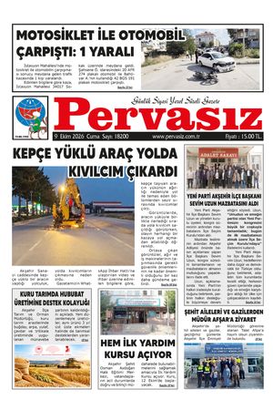 PERVASIZ GAZETESİ 09.10.2026