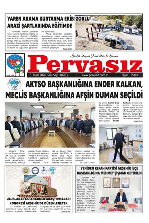 PERVASIZ GAZETESİ 13.10.2026
