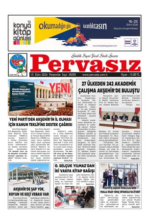 PERVASIZ GAZETESİ 15.10.2026