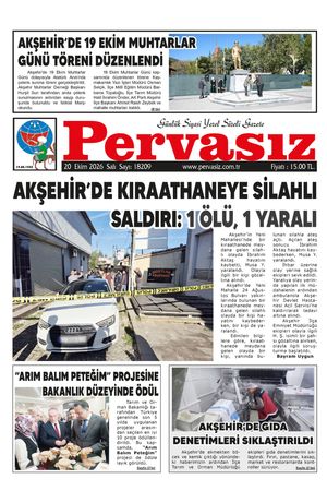 PERVASIZ GAZETESİ 20.10.2026