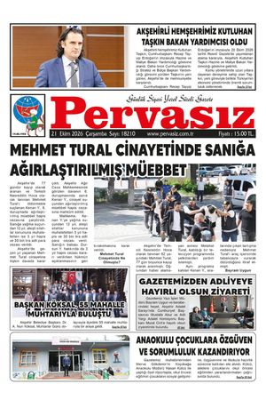 PERVASIZ GAZETESİ 21.10.2026
