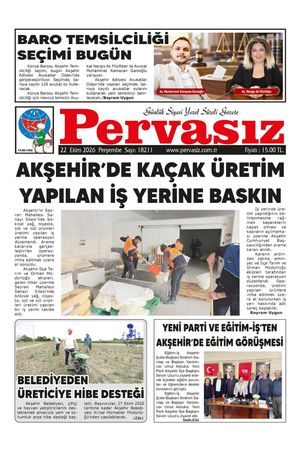 PERVASIZ GAZETESİ 22.10.2026