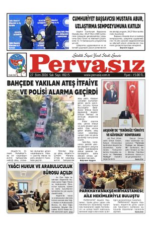 PERVASIZ GAZETESİ 27.10.2026