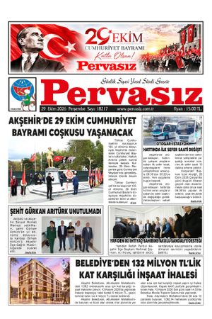 PERVASIZ GAZETESİ 29.10.2026